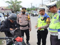 Minimalisir Tindak Kejahatan, Polres Sergai Bersama Polsek Dolokmasihul Gelar Razia