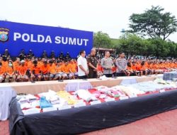 Polda Sumut Tangkap 1.596 Pengguna dan Jaringan Narkoba