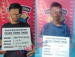 Polres Tebing Tinggi Ringkus Dua Pelaku Curanmor