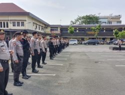 Polrestabes Medan Gelar Apel Pam Kunjungan Presiden RI Jokowi 