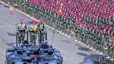 Korps Marinir Peringati HUT ke 78 Sekaligus Sertijab Dankormar