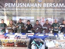 Bea Cukai Musnahkan Barang Hasil Penindakan Senilai Rp 2 Miliar Lebih di Sumut