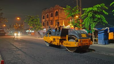 Pemko Medan Muluskan Jalan Marelan Raya