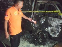 Mobil Boks Terbakar di Parkiran Rest Area