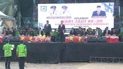 Di HUT ke-20 Sergai, Bupati Ajak Seluruh Pihak Bersama Bangun Sergai