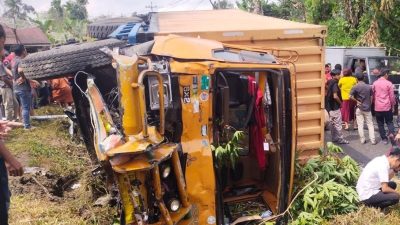 6 Korban Tewas Dalam Peristiwa Tabrakan Beruntun di Simalungun