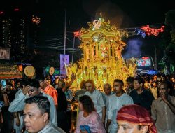 Pelepasan Kereta Kencana Berusia Ratusan Tahun Tandai Perayaan Thaipusam di Medan