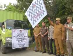 Lepas Distribusi Logistik Pemilu 2024, Bupati Sergai Harap Pesta Demokrasi Berlangsung Sukses