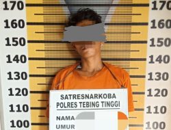 Kantongi Sabu, Warga Medan Ditangkap Saat Makan di Satu Restoran di Tebingtinggi