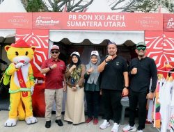 Pj Gubernur Tinjau Stand PB PON XXI Aceh-Sumut 2024 di Area Venue F1 Powerboat