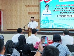 Wali Kota Medan Hadiri Pemilihan Ketua Persatuan Wartawan Unit Pemko Medan