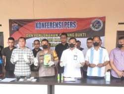 Barang Bukti 2,7 Kg Sabu Dimusnahkan