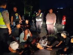 Razia Gabungan Amankan 8 Pelaku Balap Liar di Sei Glugur Pancurbatu