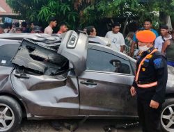 Mobil Tertabrak Kereta Api di Diski Sunggal, 4 Penumpangnya Tewas