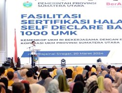 Pemprov Sumut Fasilitasi Sertifikat Halal Untuk 1.000 UMKM