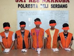 Sembunyikan 1,3 Kg Sabu di Anus, 5 Pria Diringkus Polisi di Bandara Kualanamu
