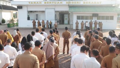 Apel Perdana Pasca Libur Lebaran, Kehadiran ASN Pemkab Sergai 98%