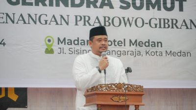 Edukasi Masyarakat dengan Baik di Pemilu 2024, Bobby  Apresiasi Partai Gerindra