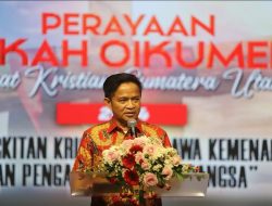 Pj Gubernur Ajak Umat Kristiani Bersama-sama Membangun Sumut