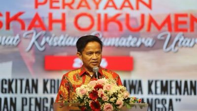 Pj Gubernur Ajak Umat Kristiani Bersama-sama Membangun Sumut