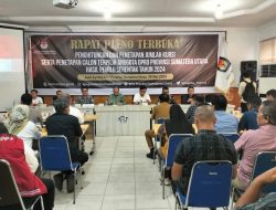 KPU Tetapkan 100 Caleg Terpilih DPRD Sumut