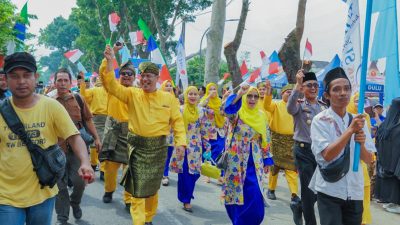 Ribuan Peserta Pawai Ta’aruf Meriahkan Pembukaan MTQ ke-57 Kota Medan