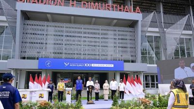 Presiden Jokowi Resmikan Venue PON XXI yang Telah Direhabilitasi di Aceh