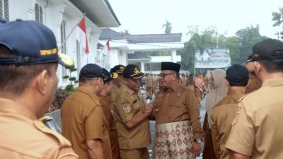 Perdana Pimpin Apel Gabungan, Pjs. Bupati Sergai Tekankan Netralitas ASN Jelang Pilkada