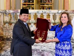 Prabowo Subianto Dianugerahi Penghargaan ‘Grand Cross of the Order of the Sun of Peru’