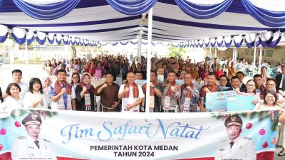 Pemko Medan Salurkan Bantuan Rp50 Juta untuk Gereja Santa Maria di Safari Natal