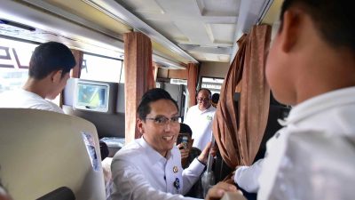 Mudik Gratis, Rico Waas Lepas 1.969 Pemudik ke 12 Kota Tujuan