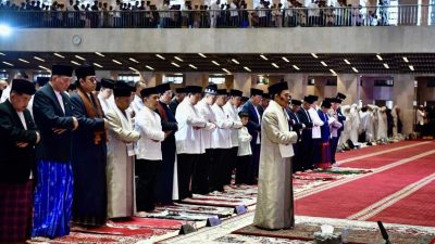 Presiden Prabowo Salat Idulfitri 1446 H di Masjid Istiqlal