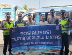 Satlantas Tebing Tinggi Ajak Masyarakat Jadi Pelopor Tertib Lalu Lintas