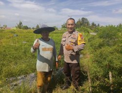 Polsek Rambutan Edukasi Warga Tentang Ketahanan Pangan dan Keamanan Lingkungan