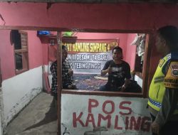 Polsek Tebing Tinggi Gencarkan Patroli Satkamling, Warga Diajak Aktif Jaga Lingkungan