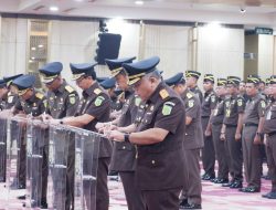34 Pejabat Kejaksaan Dilantik, Harli Siregar Resmi Jadi Kajati Sumut