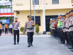 Polres Tebing Tinggi Gelar Apel Pasukan Operasi Patuh Toba 2025