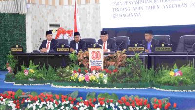 Secara Virtual,  Jajaran Pemkab Sergai  Bersama Unsur Forkopimda Saksikan Pidato Kenegaraan Presiden RI