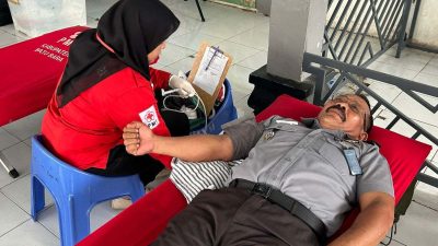 Meriahkan HUT RI Ke-80, Lapas Labuhan Ruku Adakan Donor Darah
