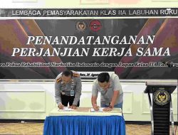 Wujud Nyata Kepedulian Terhadap Warga Binaan, Lapas Labuhan Ruku Jalin Kerjasama dengan Fokus Rehabilitasi Narkotika