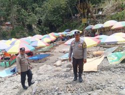 Polsek Sipispis Monitoring Debit Air dan Kamtibmas di Objek Wisata Bartong