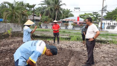 Dukung Program Ketahanan Pangan, Lapas Labuhan Ruku Cetak Lahan Pertanian Baru Kolaborasi dengan Warga