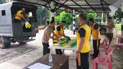 Kapolsek Padang Hulu Pimpin Gerakan Pangan Murah di Mako Polsek