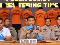 Polres Tebing Tinggi Beberkan Kronologi Tawuran Maut dalam Konferensi Pers