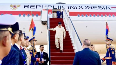 Presiden Prabowo Tiba di Mesir untuk Hadiri KTT Perdamaian Sharm El-Sheikh