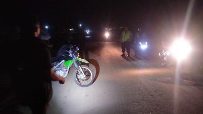 Antisipasi Geng Motor dan Balap Liar, Polsek Sipispis Gelar Patroli Skala Besar