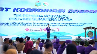 Ketua Pembina Posyandu Sergai Hadiri Rakorda Sumut, Bahas Transformasi dan Penguatan Layanan Dasar