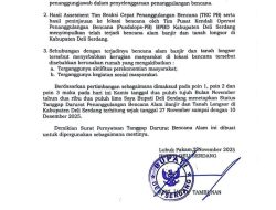 Bupati Deliserdang Umumkan Status Tanggap Darurat 14 Hari