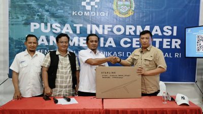Perkuat Jaringan di Wilayah Banjir dan Longsor, Pemprov Sumut Salurkan Hibah Starlink