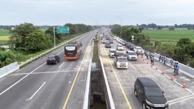 Ruas Tol MKTT Km 41+600 Kembali Beroperasi Normal Dua Arah